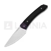 Kizer Cutlery Momo Fix 3 1124A3 Stonewashed AEB-L, Black G10, fixed knife