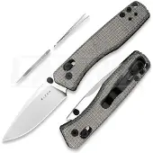 Kizer Cutlery Aegis AEB-L fällkniv, Black Micarta, Satin