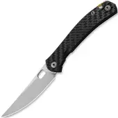 GiantMouse ACE Bleecker Satin CPM Magnacut, Carbon Fiber Titanium, pocket knife, Ansø and Voxnaes design