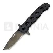 CRKT M16-14SF Black Aluminum, Triple Point Serrations, pocket knife, Kit Carson Design