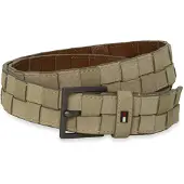 Tommy Hilfiger Enamel Flag Woven Suede Belt