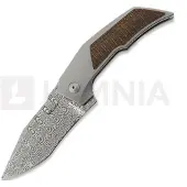 Reate T3000 Damasteel fällkniv, Burlap Micarta