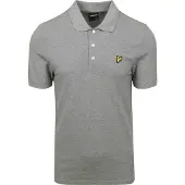 Lyle & Scott Lyle and cott Polo Plain Grå torlek