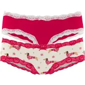 LASCANA Trosa kräm / blandade färger / cranberry