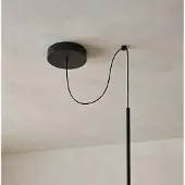LEDS-C4 Pendellampa Invisible, dimbar, Svart, Vardagsrum / matsal, Aluminium / grå / zink, Modern