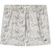 Emporio Armani för män. EM000583_AF20440 Heltäckande taupe baddräkt (S), Strandkläder, Polyester