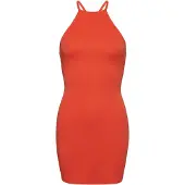 Superdry för kvinnor. W8011537A Olympisk minikjole med rygg orange (M), Casual, Modal, Ärmlös / Hängselbyxor