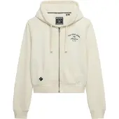 Superdry Athletic Essential Crop Sweatshirt Med Dragkedja