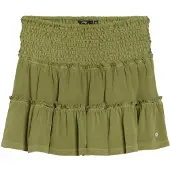Superdry för kvinnor. W7210319A Grön stickad minikjol med skärning (L), Casual, Bomull