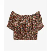 Superdry Smocked Crop Kortärmad Topp