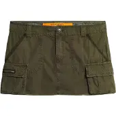 Superdry för kvinnor. W7210305A Kjol Utility Fallskärm grön (XL), Casual, Bomull
