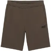Superdry för män. M7110427A Essential Logo Stickade Shorts Brun (S), Casual, Bomull