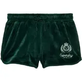 Superdry för kvinnor. W7110501A Shorts Country Club Velour grön (L), Casual, Polyester