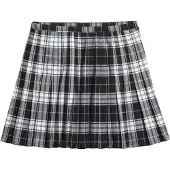 Superdry för kvinnor. W7210208A Svart pläterad minikjol (S), Casual, Polyester