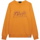 Superdry för män. M2014474A Sweatshirt Merchant Vintage Print orange (L), Casual, Bomull