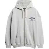Superdry Athletic Ess Oversized Sweatshirt Med Dragkedja