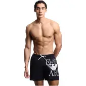 Emporio Armani herr baddräkt med signaturmönster