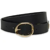 Tommy Hilfiger Oval Buckle Debossed Suede Belt