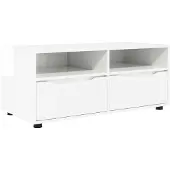 vidaXL TV-skåp Högblanka vita 100 x 48 x 43 cm Konstruerat trä