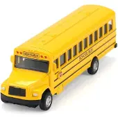 Fashnics Simulering Legering Skolbuss Tröghetsleksaker Bilmodell Dragbackbil Interaktiva Leksaker Bilsamling Pedagogiska Pojkepresenter