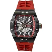 Invicta S1 Rally Silikonarmband Svart Skelettdial Automatisk 44891 Herrklocka svart
