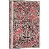 Garnet (Silver Filigree Collection) Midi Unlined Softcover Flexi Journal