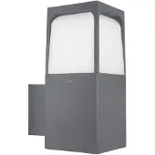 Forlight Vägglampa utomhus Veta, dimbar, Svart, Aluminium / grå / zink, Modern, Utomhusvägglampa