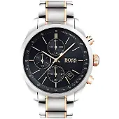 HUGO BOSS Klocka - - HB1513473 - Kvarts - Svart urtavla - Armband i rostfritt stål