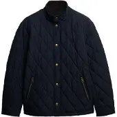 Superdry för män. M5012271A Quilted Estate Country marinblå vadderad jacka (XXL), Casual, Återvunnen polyester, Marino