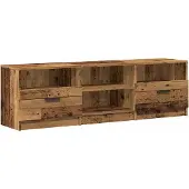 vidaXL Tv-bänk gammalt trä 150x33,5x45 cm konstruerat trä