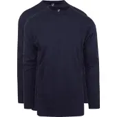 Alan red T-hirt Virginia Navy Långärmad 2-pack Blå Mörkblå torlek