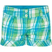 Puma Dam/kvinnor - Rutiga bomullsshorts (Grön)
