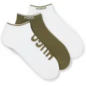 HUGO Three-pack of ankle socks with logos