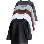 Next T-shirt brun / ljusgrå / mörkgrå / svart / vit