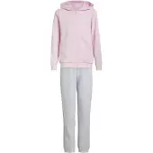 Adidas Träningsdräkt 'ESSENTIALS' gråmelerad / rosa / vit