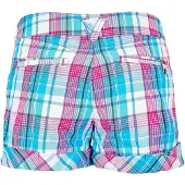 Puma Dam/kvinnor - Rutiga bomullsshorts (Blå)