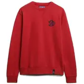 Superdry för män. M2014491A Merchant sweatshirt röd (L), Casual, Bomull