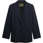 Superdry Pinstripe Boyfriend Blazer