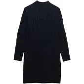 Superdry Slouchy Cable Knit Klänning Med Långa ärmar