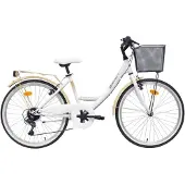 Bottari barncykel City Parma 24 vit/brun