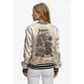 Superdry för kvinnor. W5012091A Suikajan Broderad Jacka taupe (XS), Casual, Polyester