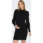 ONLY Maternity Stickad klänning 'OLMKatia' svart
