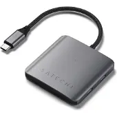 Satechi USB-C-dockningsstation ST-H4CPDM Passar till följande märken: Apple MacBook