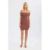 Hiccups for Kids Avskuren axel Mini Bodycon Klänning