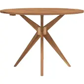 vidaXL Trädgårdsbord, Runt, Ø110X75 Cm, Massivt Akaciaträ
