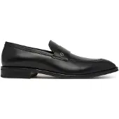 BOSS Leather loafers with Double B monogram trim