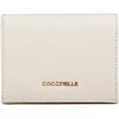 Coccinelle Metallic Mjukt Kortfodral Grått Läder