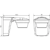 Theben Rörelsedetektor PIR-sensor TheLuxa S360, 360G, svart