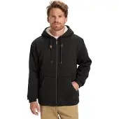Quiksilver Keller Sherpa Jacka black heather, XS