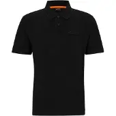 BOSS Regular polotröja för herrar (Svart)